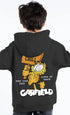 Kids Black Garfield Logo Hoodie - Egyptian Cotton