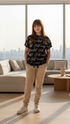 Girls "Just Created" T-Shirt & Smiley Jogger Pants Set